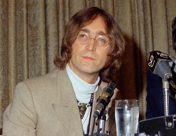FILE - In this May 13, 1968 file photo, singer John Lennon appears during a press conference at the Hotel Americana in New York. (AP Photo, File)
John Lennon