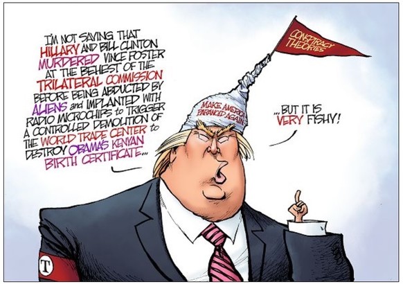 Donald Trump verbreitet Verschwörungstheorie zu Epsteins Tod
Ja der Tin Foil Donnie.
Überhitzung der Synapsen wegen des Wärmestaus.