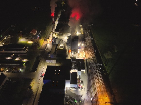 Brand von Fabrik in Flums, 09.10.25