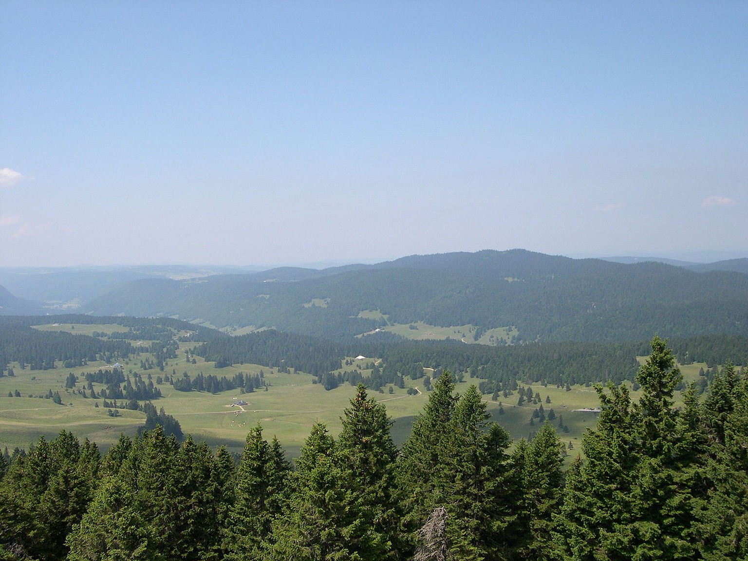 Landschaft in der Franche-Comté.