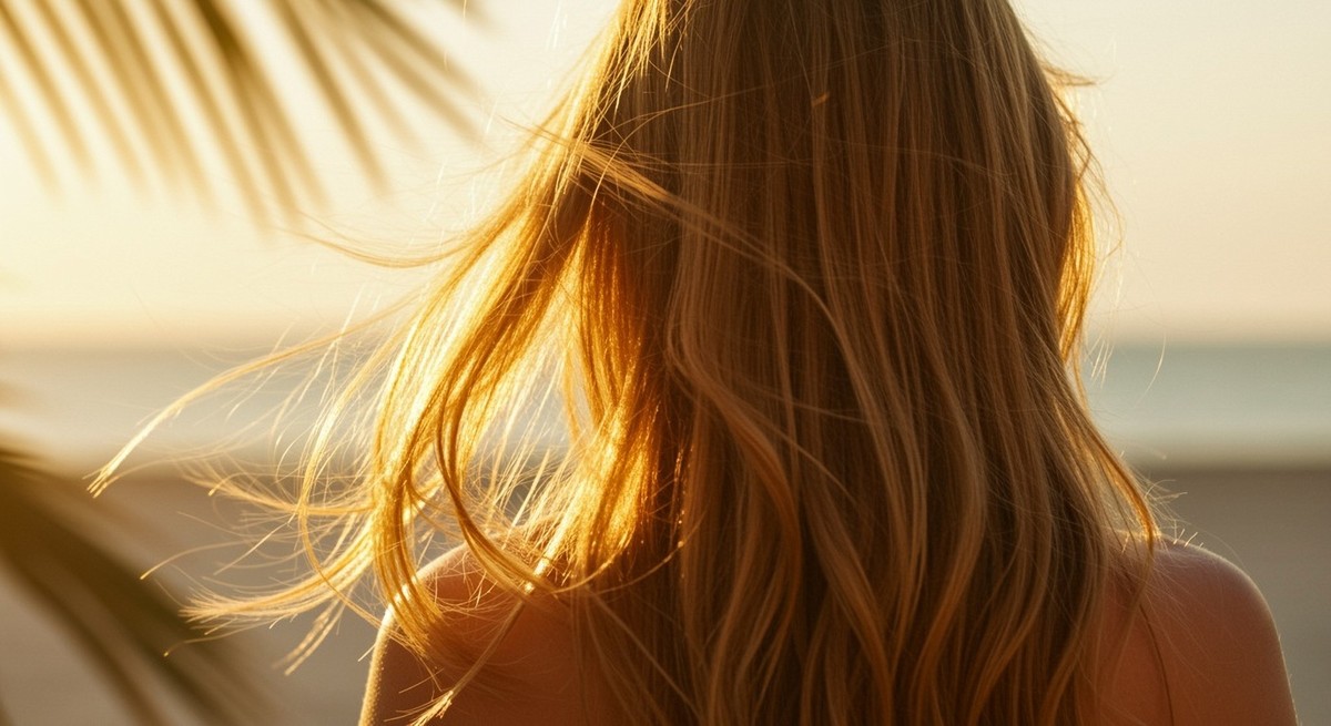 cheveux soleil plage