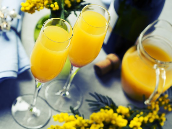 mimosa cocktail champagner cava prosecco orangensaft drinks trinken alkohol