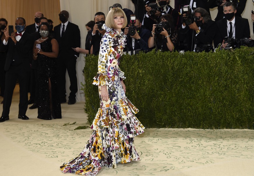 Anna Wintour attends The Metropolitan Museum of Art's Costume Institute benefit gala celebrating the opening of the "In America: A Lexicon of Fashion" exhibition on Monday, Sept. 13, 20 ...
