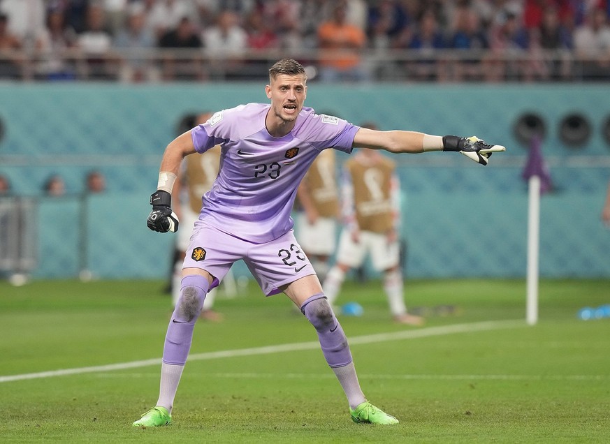 03.12.2022, Khalifa International Stadium, Doha, QAT, WM FIFA 2022, Achtelfinale, Niederlande vs USA, im Bild Netherlands goalkeeper Andries Noppert Doha Khalifa International Stadium Qatar *** 03 12  ...