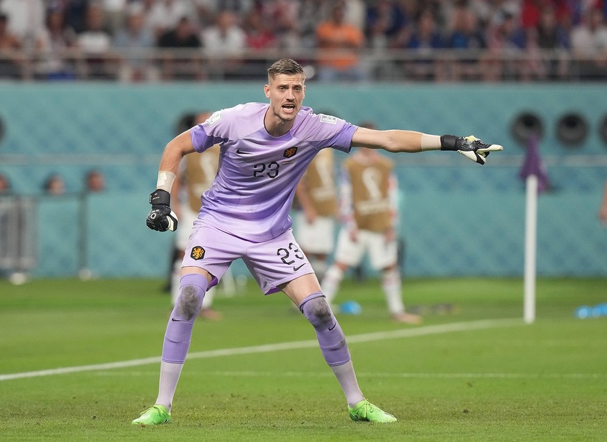 03.12.2022, Khalifa International Stadium, Doha, QAT, WM FIFA 2022, Achtelfinale, Niederlande vs USA, im Bild Netherlands goalkeeper Andries Noppert Doha Khalifa International Stadium Qatar *** 03 12  ...