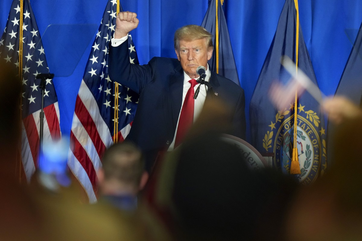 Former President Donald Trump speaks at the New Hampshire Federation of Republican Women Lilac Luncheon, Tuesday, June 27, 2023, in Concord, N.H. (AP Photo/Steven Senne)