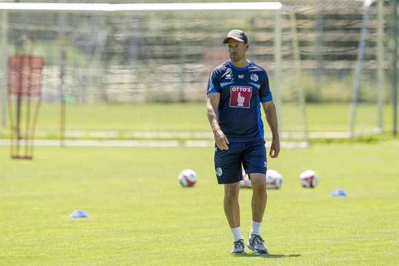 Der Trainer des FC Luzern, Mario Frick anlaesslich des Trainingsstarts des FC Luzern in die neue Fussball Super League Saison 2025/2026 vom Dienstag, 24. Juni 2025 in Luzern. (KEYSTONE/Urs Flueeler).