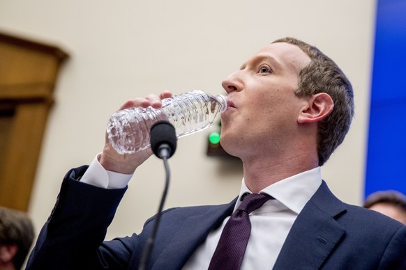 Facebook CEO Mark Zuckerberg appears before a House Financial Services Committee hearing on Capitol Hill in Washington, Wednesday, Oct. 23, 2019, on Facebook&#039;s impact on the financial services an ...