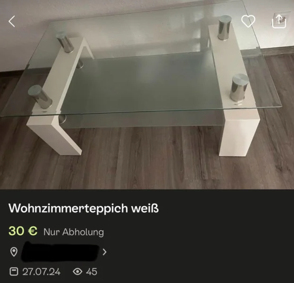 Die lustigsten Inserate von ebay Kleinanzeigen