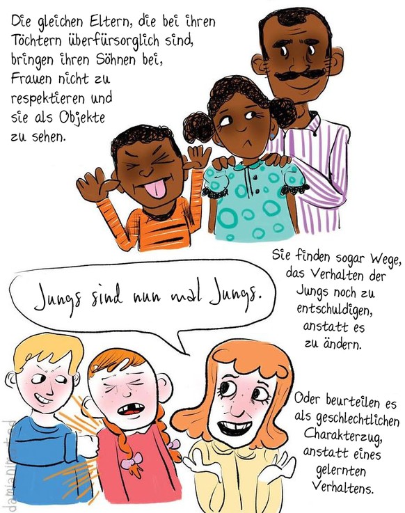 Kleine Jungen lernen Sexismus