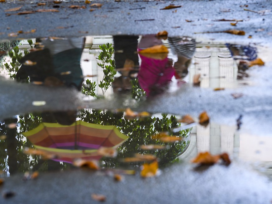 Seit Freitagnachmittag hat es in der Schweiz teilweise grössere Regenmengen gegeben. Besonders viel Regen fiel in Altenrhein und auf dem Chasseral. (Symbolbild)