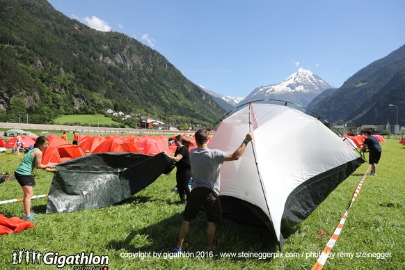 ERSTFELD, 10.06.2016 - Impression vom Check-In Friday am Gigathlon 2016 in Erstfeld. 

copyright by gigathlon.ch &amp; www.steineggerpix.com / photo by remy steinegger

+++ NO RESALE / NO ARCHIVE +++