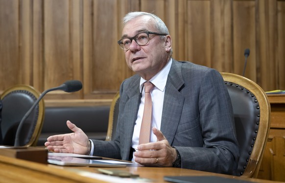 Ruedi Noser, FDP-ZH, spricht waehrend der Wintersession der Eidgenoessischen Raete, am Dienstag, 13. Dezember 2022 im Staenderat in Bern. (KEYSTONE/Anthony Anex)