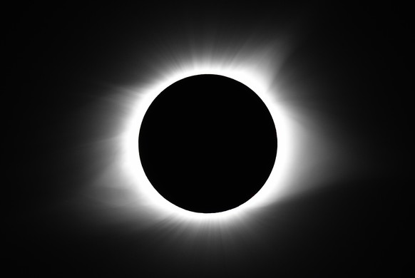 FILE - The moon covers the sun during a total solar eclipse Monday, Aug. 21, 2017, in Cerulean, Ky. On April 8, 2024, the sun will pull another disappearing act across parts of Mexico, the United Stat ...