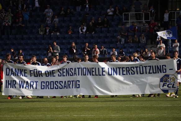 Die Spieler bedanken sich für den grossen Support ihrer Fans.