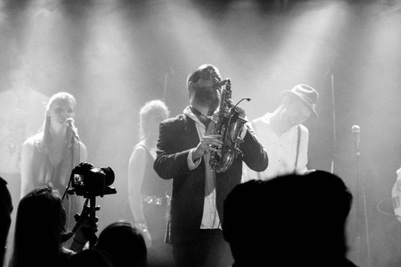 Claudio von Arx am Saxophon.