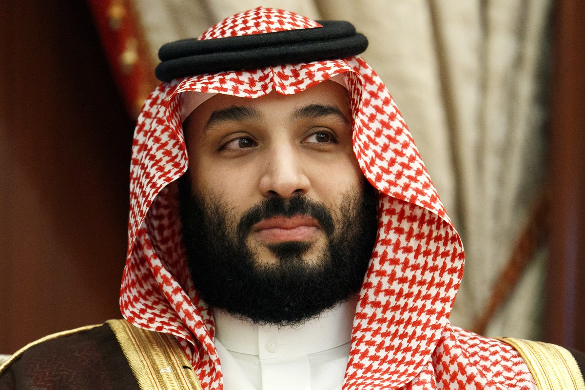 FILE - In this June 24, 2019 file photo, Saudi Arabia's Crown Prince Mohammed bin Salman, meets with Secretary of State Mike Pompeo at Al Salam Palace in Jiddah, Saudi Arabia. The renewed push to ...