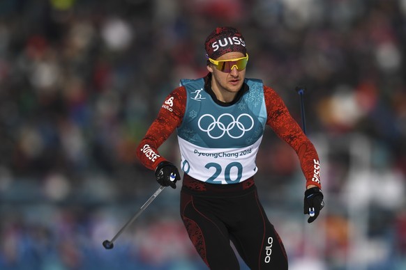 Roman Furger of Switzerland in action during the men Cross-Country Skiing 15 km free race in the Alpensia Biathlon Center during the XXIII Winter Olympics 2018 in Pyeongchang, South Korea, on Friday,  ...