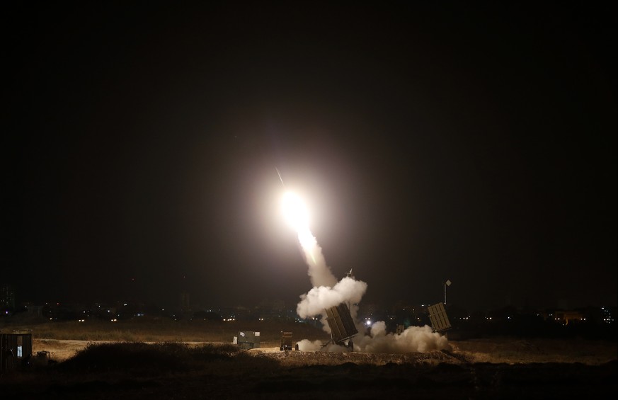 «Iron Dome»-Abwehrrakete (in Ashdod): Mehrere israelische Städte, darunter auch Tel Aviv und Jerusalem, gerieten unter Raketenfeuer aus dem Gazastreifen.