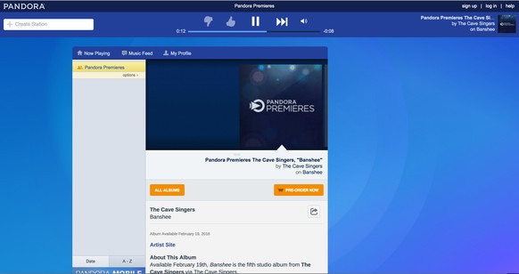 Steigender Umsatz aber dennoch Verlust beim Internetradio Pandora.