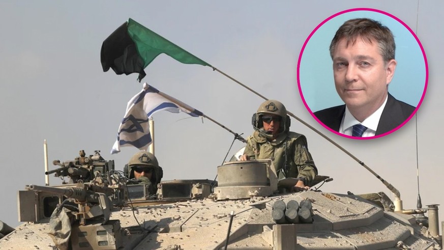 Char israélien Merkava en périphérie de Gaza. 13 octobre 2023.