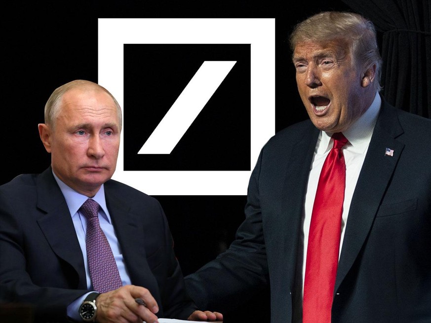 Trump und Putin mit der Deutschen Bank