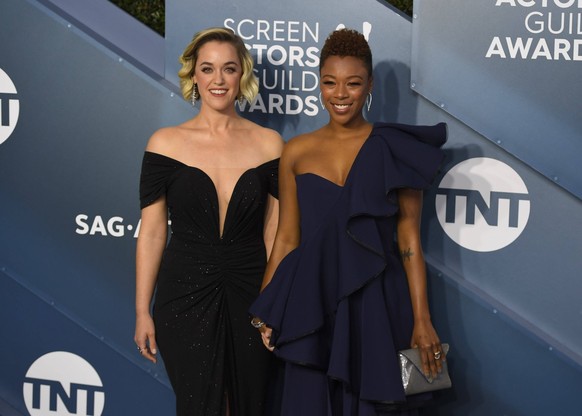 January 19, 2020, Los Angeles, California, USA: LAUREN MORELLI AND SAMIRA WILEY during red carpet arrivals for the 26th Annual Screen Actors Guild Awards, held at The Shrine Expo Hall. Los Angeles USA ...