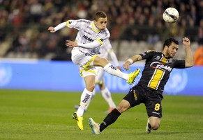 Thorgan Hazard (l.) neu in der Bundesliga zu bestaunen.