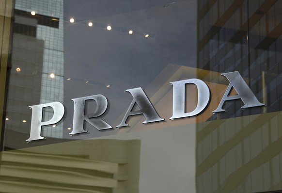 A logo of Prada is seen at a store in Hong Kong Sunday, June 12, 2011. (AP Photo/Vincent Yu, File)
Prada-Versace
