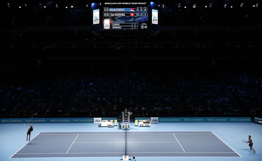 Wawrinka stand gegen Djokovic an diesem Abend auf verlorenem Posten.