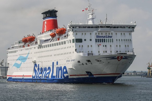 June 23, 2017 - Gdynia, Poland - Stena Spirit ferry is seen in Gdynia, Poland on 23 June 2017 Due to the growing demand for freight transport Stena Line introduces the fourth ferry to the service on t ...