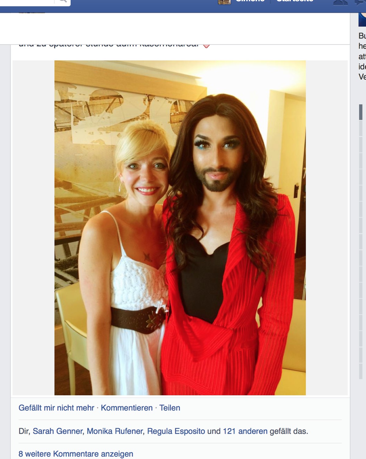 Tausend Dank, liebe Léa Spirig, für das süsseste Conchita-Lächeln!