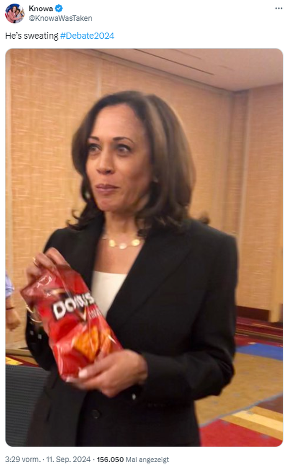 Meme zum TV-Duell Kamala Harris und Donald Trump