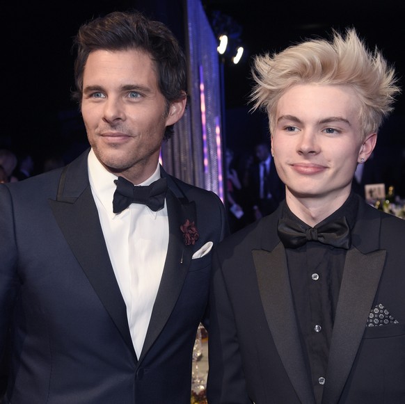 James Marsden, left, and Jack Marsden attend the 23rd annual Screen Actors Guild Awards at the Shrine Auditorium &amp; Expo Hall on Sunday, Jan. 29, 2017, in Los Angeles. (Photo by Chris Pizzello/Invi ...