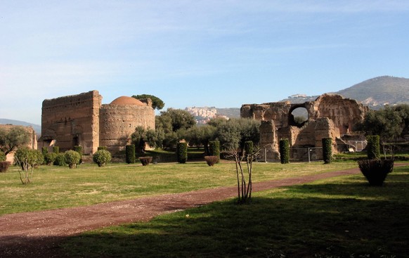 Villa Adriana the roman ruins of Villa Adriana, the ancient residence of roman emperors near Rome PUBLICATIONxINxGERxSUIxAUTxONLY Copyright: xmizio1970x 497838