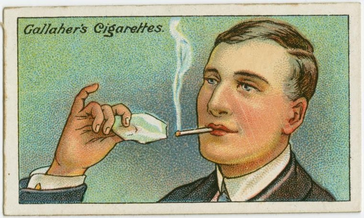 Gallaher-Lifehacks: Wie man mit Eis eine Zigarette anzündet
https://digitalcollections.nypl.org/items/510d47e4-7ac7-a3d9-e040-e00a18064a99