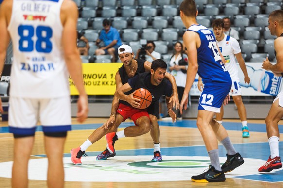 PXLHumanitarian basketball match 18.06.2020., Zadar, Croatia - Tennis players, the stars of the Adria Tour played a friendly match with the basketball players of KK Zadar.The Adria Tour is a series of ...