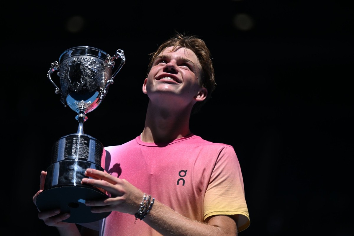 Henry Bernet, vainqueur de l'Open d'Australie juniors.