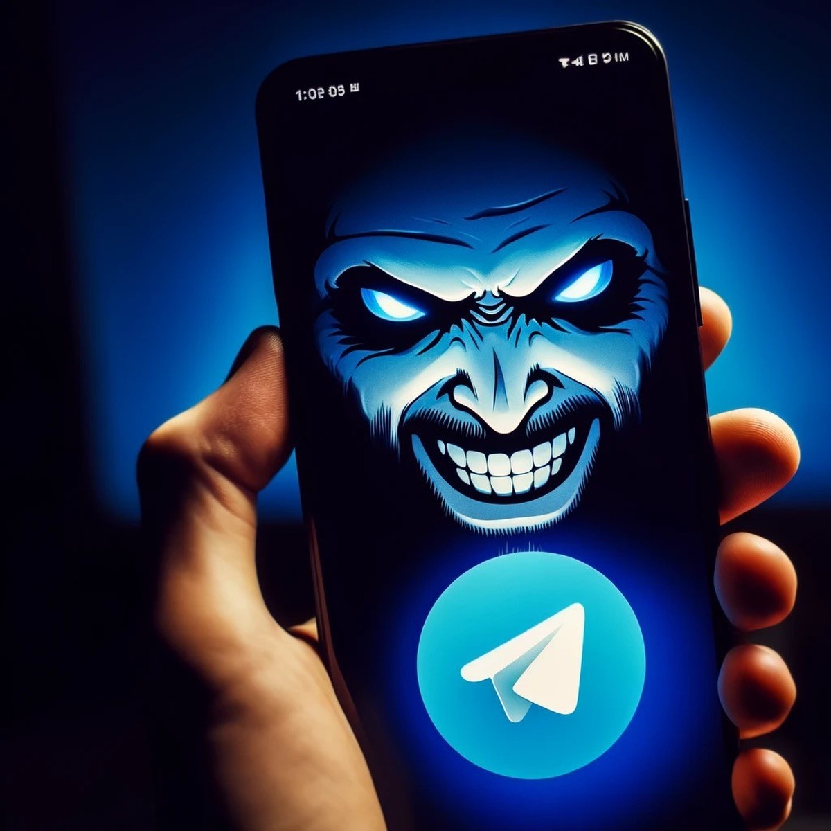 Ki-generiertes Bild zum Messenger-Dienst Telegram