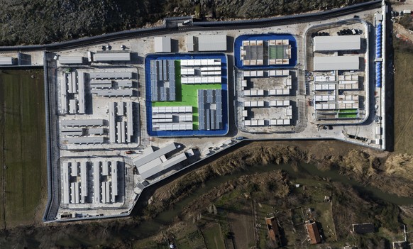 FILE - An aerial view of the Gjader migrant camp at Lezh� region, Albania, Saturday, Feb. 1, 2025. (AP Photo/Vlasov Sulaj, File)
EU Migration Deportations