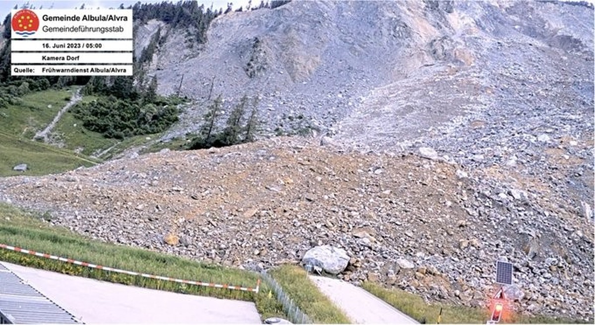 Der Berg in Brienz nach dem grossen Rutsch