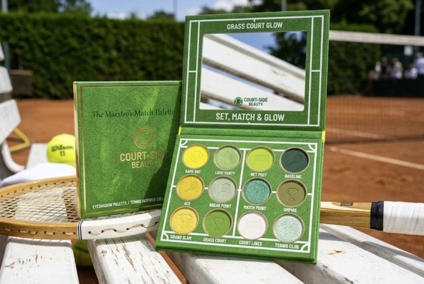 Lidschatten-Palette Grass Court Glow von Roger Federer (KI-generiert)