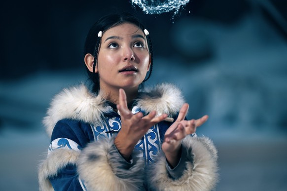 Avatar: The Last Airbender.  Kiawentiio as Katara in Episode 101 of Avatar: The Last Airbender.  kr.  Robert Falconer/Netflix © 2023