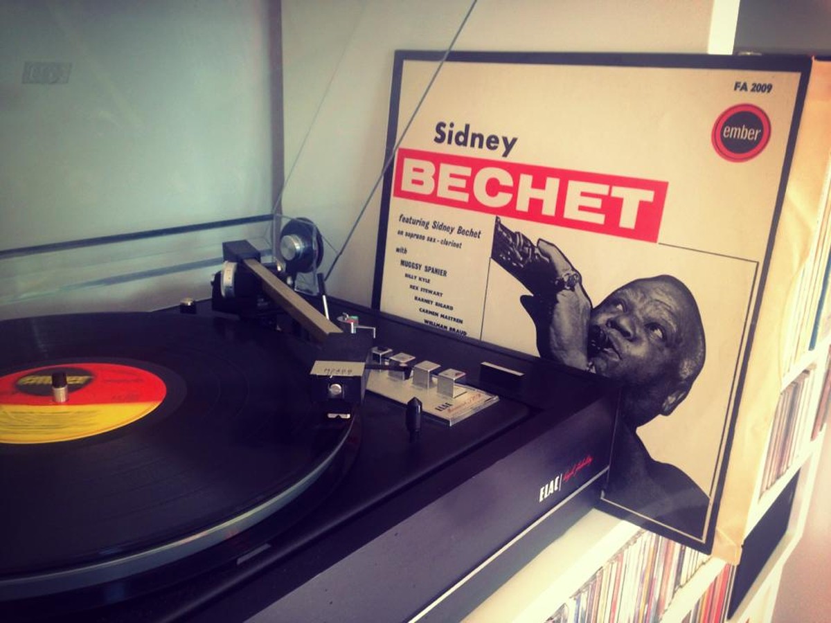 vinyl LP schallplatten retro musik rock'n'roll beatles stray cars bo diddley steve earle ramones louis armstrong jazz sister rosetta tharpe strip sidney bechet matman modern jazz quartett me ...