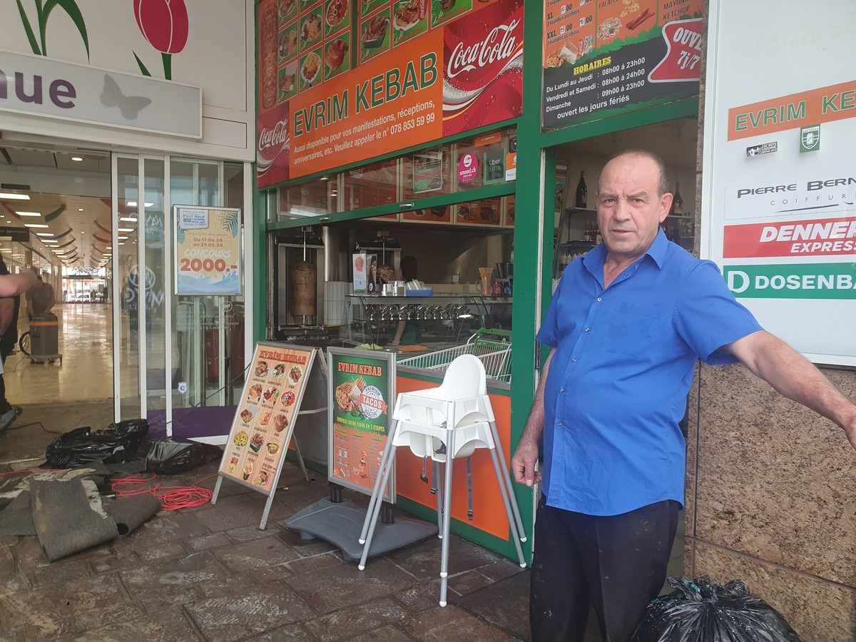 Gunel, patron d'Evrim Kebab à Morges nous raconte les inondations du mardi 25 juin 2'24