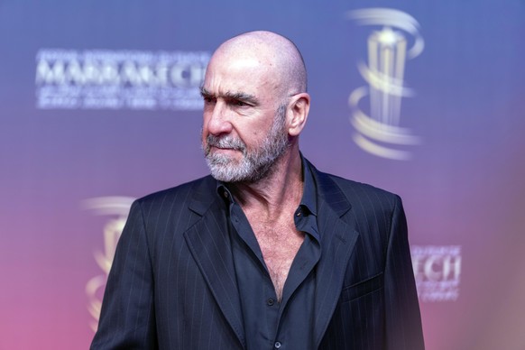 French actor and former footballer Eric Cantona poses during the 21st Marrakech International Film Festival, Marrakech, Morocco, Sunday, Dec. 1, 2024 (AP Photo/Mosa&#039;ab Elshamy)
