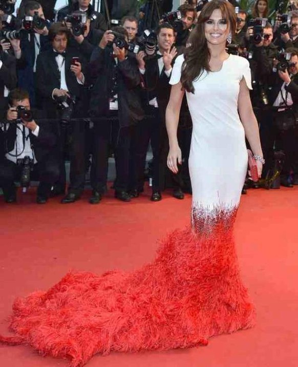 Cheryl Cole brauchte auf dem roten Teppich keinen o.b., sie war selbst einer.