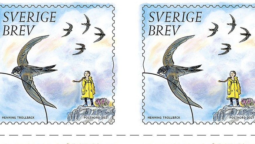 Greta Thunberg Die Klimaaktivistin Als Briefmarke Watson