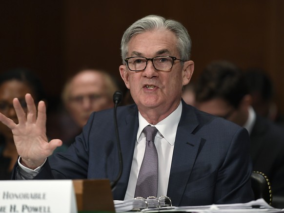 Jerome Powell, der Chef der US-Notenbank, tritt auf die Zinsbremse. (Archivbild)
