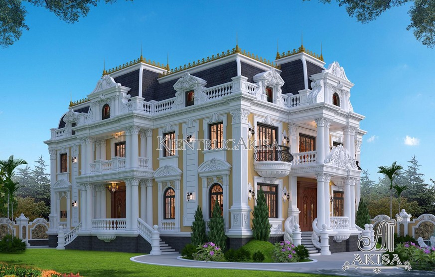 Fake französische McMansions villen architektur vietnam 
https://akisa.vn/thiet-ke-biet-thu/biet-thu-co-dien-phap